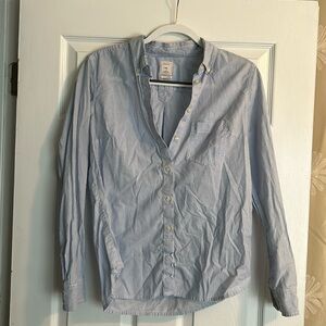 GAP The Tailored Shirt - Blue and White Stripe